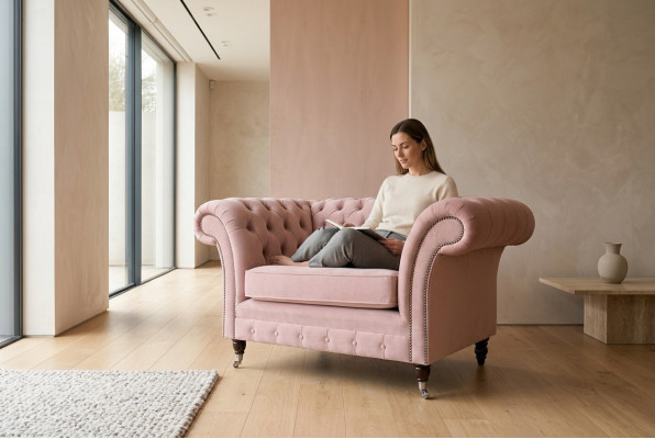 Sofa Wohnlandschaft Sofas Couch Polster Garnitur Stoff Lieder Modern 1,5 Sëtzer
