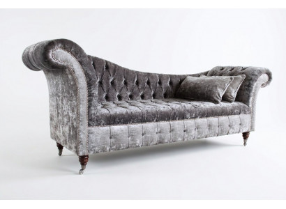 Grom Designer 3 Sëtz Chesterfield Canapé Polster Sofaen Design Sofa