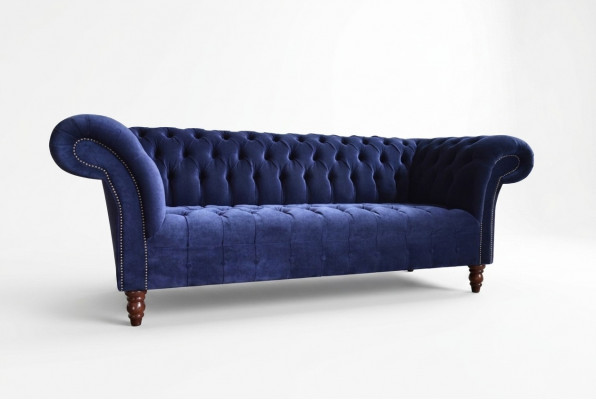 Blo Chesterfield Sofa Couch Design Polstersofae Couchen Stoff Textil Lieder