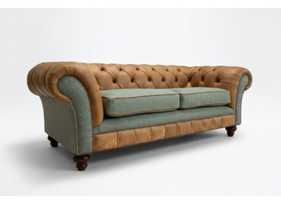 Designer Canapé 3 Sëtzer Couch Polster Canapéë Stoff Wunnzëmmer Textil Couch