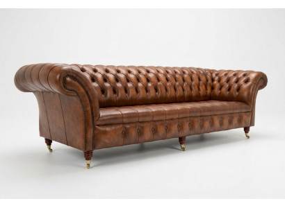 Chesterfield 4 Sëtz Polster Canapé Modern Stil Lieder Stoff Sofa Couchen Lieder