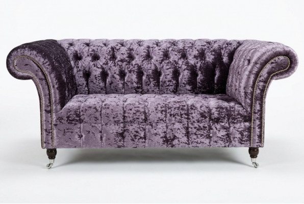 Chesterfield Polster Canapé Stoff Canapéen Sofa Sëtz Garnitur Lehn Neit 2-Sëtzer