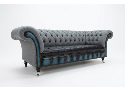 Designer Chesterfield gro Sofas Polstersofaen Textil Relax Miwwelen