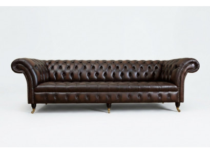 Klassesch Chesterfield Lieder Polster Luxus Sofa Design Couche Sofaen 4 Sëtzer Neit