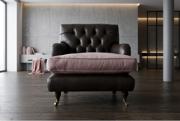 Sëtz Fernseh Sëtz Club Lounge Textil Lieder Edelt Design Chesterfield Polster