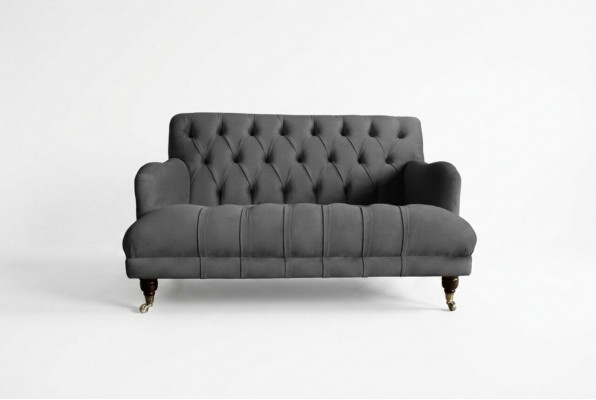 Chesterfield Sofa 2 Sëtzer Couch Polstersofas Couchen Sëtz Polster Garnitur Neit.