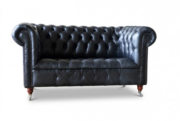 Wunnzëmmer Chesterfield klassesch Miwwelen Canapé Couch Canapéë Sëtz Polster Couchen