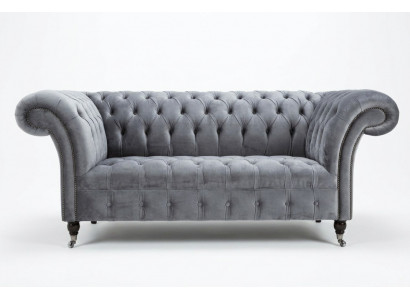 Klassesch Chesterfield Zwësëtzeger Sofa Sofas Couch Lieder-Sofa Couchen Stoff Nei
