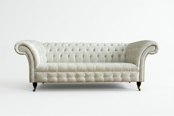 Léidersofa Stoffsessel Sofa Couch Polstersessel Chesterfield Wunnzëmmer Moossufertigung