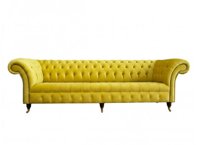 Design Sofa 4 Plaz Polster Luxus Klassesch Textil Chesterfield Sofas Canapé