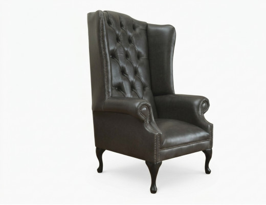 Chesterfield Ohrsessel Einsëtz-Sofa Couch Relax Polster Samt Lieder Stoff