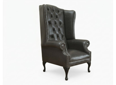 Chesterfield Ohrsessel Einsëtz-Sofa Couch Relax Polster Samt Lieder Stoff