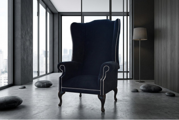 Sëtzgeleeënheet 1 Sëtz Relax Polster Fernseesessel Chesterfield Textil Sofa Couche Samt Nei