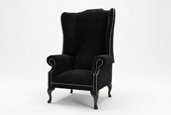 Sëtzgeleeënheet 1 Sëtz Relax Polster Fernseesessel Chesterfield Textil Sofa Couche Samt Nei