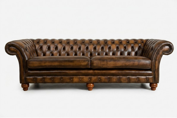 Chesterfield Sofa 4 Sëtzer Wunnzëmmer Couch Couchen Polster Sofas Neit XXL Grouss