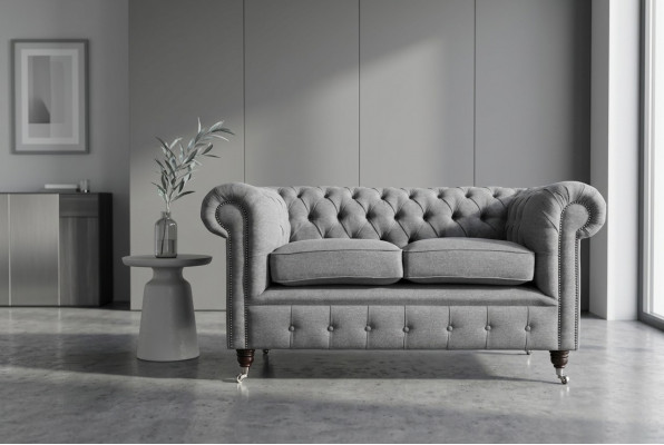 Chesterfield Sofa Couch klassesch Miwwelen Canapéë Sëtz Polster Canapéën Wunnzëmmer