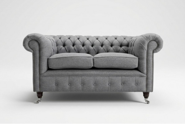 Chesterfield Sofa Couch klassesch Miwwelen Canapéë Sëtz Polster Canapéën Wunnzëmmer