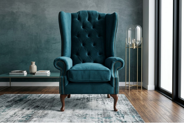 Ohresessel Chesterfield Fotell Canapé Canapé Stull Fernseh Lounge Relax Designer