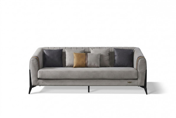 Soffagarnitur Wunnlandschaft Sofas Couchen Polster Stoffsofa 3+1 Sëtzer