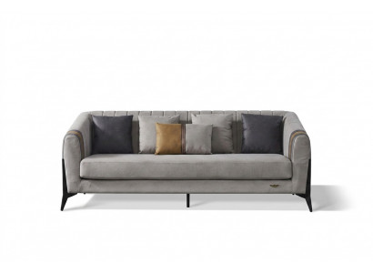 Soffagarnitur Wunnlandschaft Sofas Couchen Polster Stoffsofa 3+1 Sëtzer
