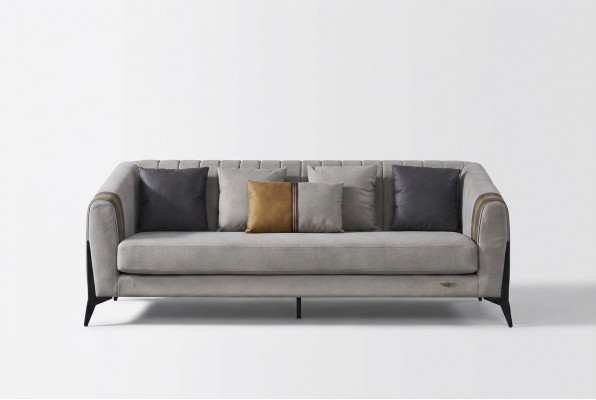 Klassesch 3 Sëtzer Designer Sofa Polstersofaen Couchë Lieder Dräisëtzer