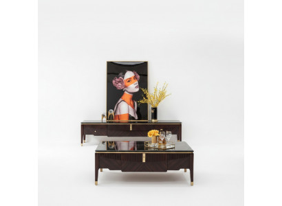 Canapé Dësch Holz Dësch Niewendësch Sofa Canapé Dëscher Marmor Wunnzëmmer Design Miwwelen