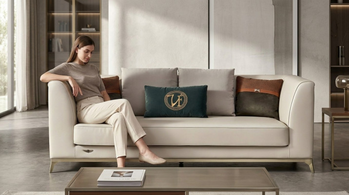 Sofasaz 3+1 Set Design Sofae Deko Polster Couche Relax Lieder