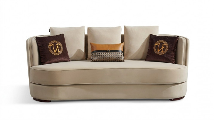 Modern Sofa-Garnitur 3+1 Set Design Sofae Gepolstert Couchen Lieder.