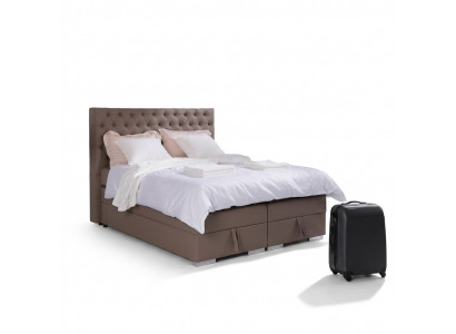 Komplett Boxspringbett Matratz Topper Hotel Duebel Better Chesterfield Nei