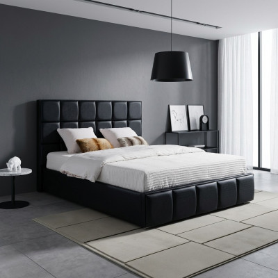 Schwaarzt Bett Këssen Design Luxus Duebel Better Schlofzëmmer jvmoebel® Nei