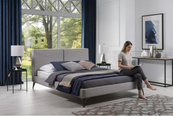 Luxus Schlofzëmmer Bett Polster Design Luxus Duebel Hotel Better 160x200cm Nei