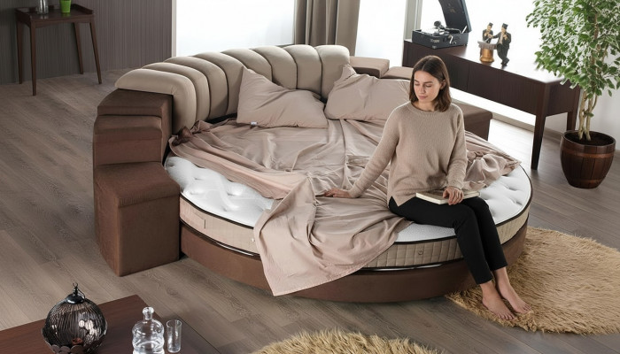 Ronnen Bett Modernen Design Luxus Polster Rong Better Textil Stoff
