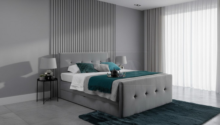 Chesterfield Bett Polsterbett Duebelbett Better XXL Design Luxus Boxspringbett
