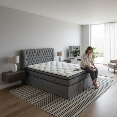 Gréisst Luxus Schlofstuff Chesterfield Bett Polster Design Luxus Duebelbetter
