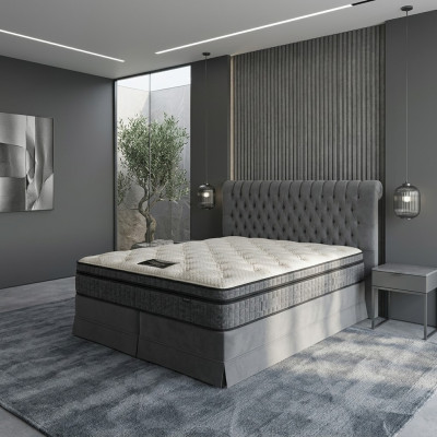 Gréisst Luxus Schlofstuff Chesterfield Bett Polster Design Luxus Duebelbetter