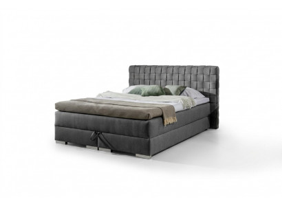 Bett Design Luxus Hotel Bett 200x200cm Boxspringbett Textil Gro 200x200cm nei