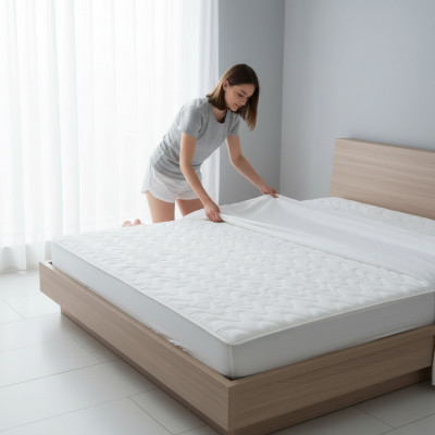 Matratzen Iwwerzuch Topper lux Matratzeschutz Visco Héichwäerteg Iwwerzich 160x200