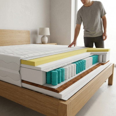 Matratz Héichwäerteg 7 Zonen Orthopädesch Matratz Bet 90x200cm Better Nei