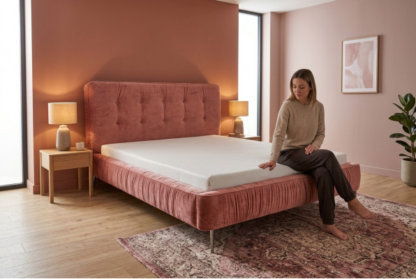 Modern Better Holz Lieder 180x200cm Polster Bestiet Design Lieder Hotel Bett Rosa Nei