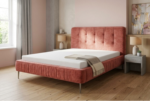 Modern Better Holz Lieder 180x200cm Polster Bestiet Design Lieder Hotel Bett Rosa Nei