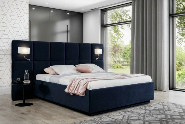 Schlofzëmmer Design Luxus Bett 200x200 Textil Better Duebel Bettstell