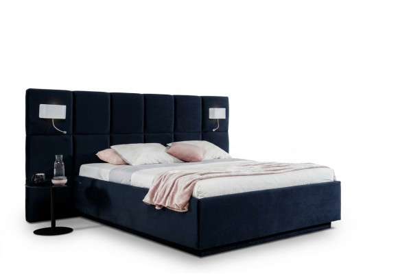 Schlofzëmmer Design Luxus Bett 200x200 Textil Better Duebel Bettstell