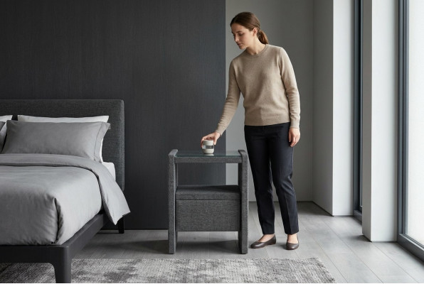 Nuetsdëppen Nuetsschaf Kommode Design Konsole Säitentësch Schoflade Dësch Dëscher