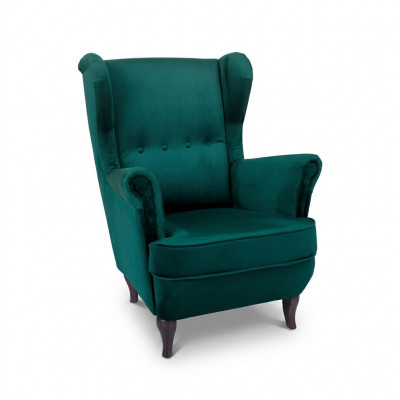 Ohrensessel Stil Sessel Fernsehsessel Design Polstersofa Couch Chesterfield Textil Miwwelen