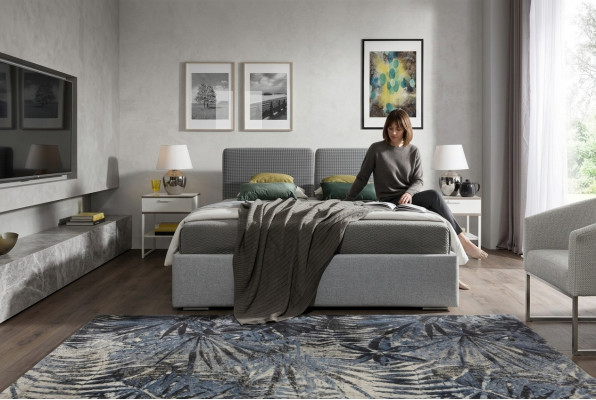 Klassescht Bett Barockstil Duebel Hotel Better Schlofzëmmer 200x200cm Miwwelen