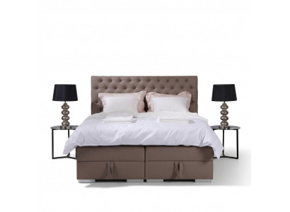 Designer Boxspringbett Duebelbetter Schlofzëmmer Chesterfield Miwwelen
