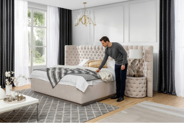 Chesterfield Hotel Duebel Polster Lieder Bett Luxus Schlofzëmmer Better