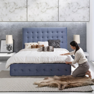 Liederbett Bett Better Duebelbett Designer Polster Duebel Bett Textil 180x200cm Nei
