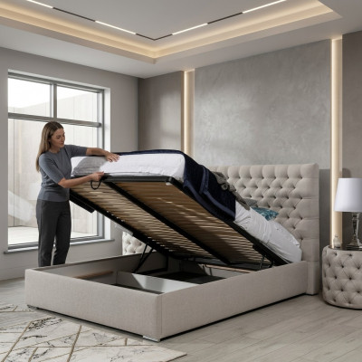 Modernt Bett Wäisst stilvollt Chesterfield Duebelbett Design Better Polster Bett
