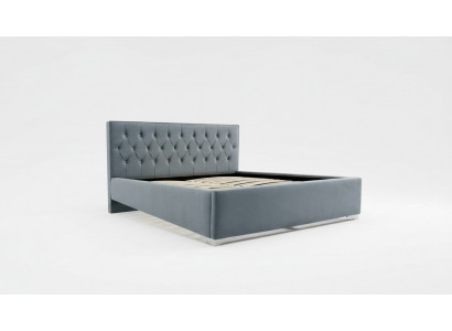 Chesterfield Textil Bett Polster Design 140x200 Duebelbett Better Bettgestell